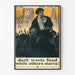 Vintage poster raising awareness about food waste