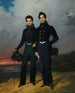 Portrait of Two Young Men - Édouard-Henri-Théophile Pingret — artwork view