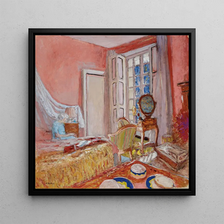 Madame Hessel in the pink room at Clayes - Édouard Vuillard