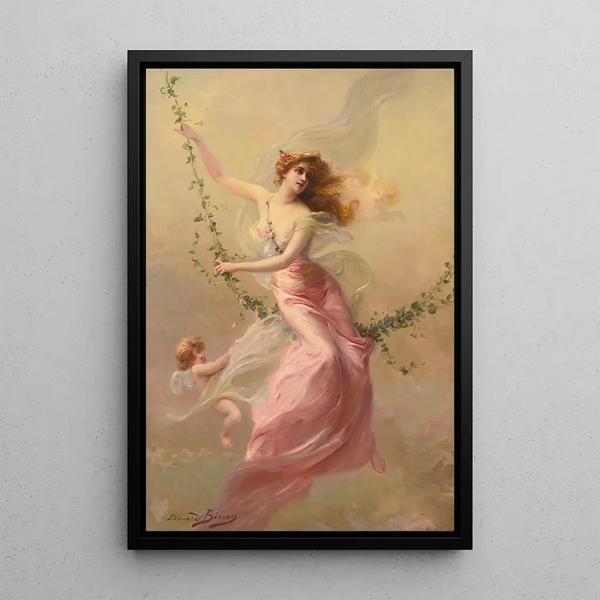 La Balançoire - Édouard Bisson — framed artwork on a wall