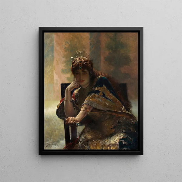 Oriental Painting - Édouard Frédéric Wilhelm Richter — framed artwork on a wall
