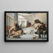 Hercules at Omphale's feet - Édouard Joseph Dantan — framed artwork on a wall