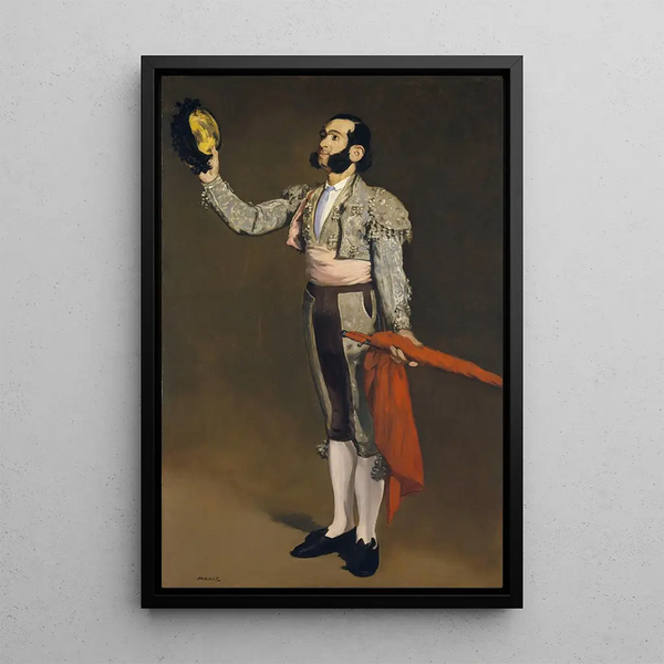 A Bullfighter - Édouard Manet — framed artwork on a wall