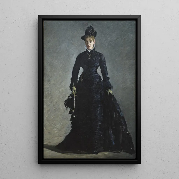 A Parisian Lady - Édouard Manet — framed artwork on a wall