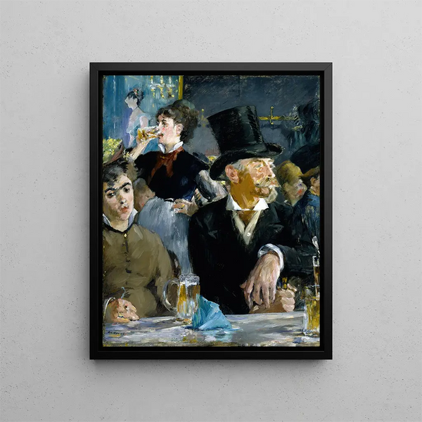 Café Concert - Édouard Manet — framed artwork on a wall