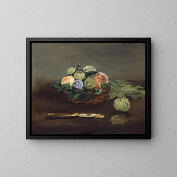 Fruit Basket - Édouard Manet — framed artwork on a wall