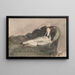 Copy of Young Woman Lying Down in Spanish Costume - Édouard Manet — framed artwork on a wall
