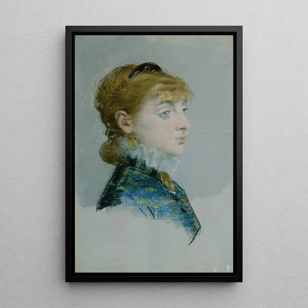 Émilie Louise Delabigne 1848-1910 known as Valtesse de la Bigne - Édouard Manet — framed artwork on a wall