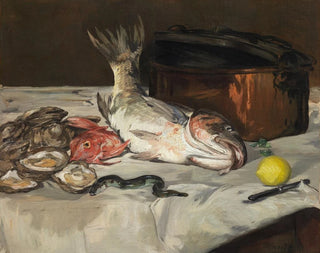 Still life with fish - Édouard Manet — artwork view