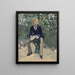 George Moore dans le jardin des artistes - Édouard Manet — framed artwork on a wall