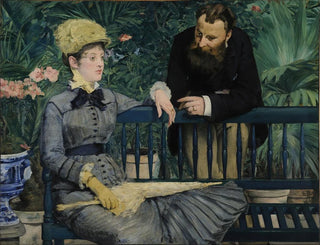 in the conservatory - Édouard Manet — artwork view