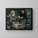 in the conservatory - Édouard Manet — framed artwork on a wall