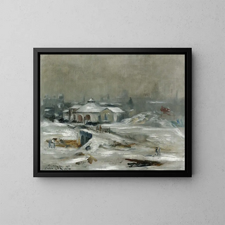 La Gare du chemin de fer de Sceaux - Édouard Manet — framed artwork on a wall