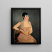 Lady in Pink - Édouard Manet — framed artwork on a wall