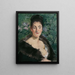 Dame en fourrure - Édouard Manet — framed artwork on a wall