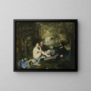 Luncheon on the Grass - Édouard Manet — framed artwork on a wall