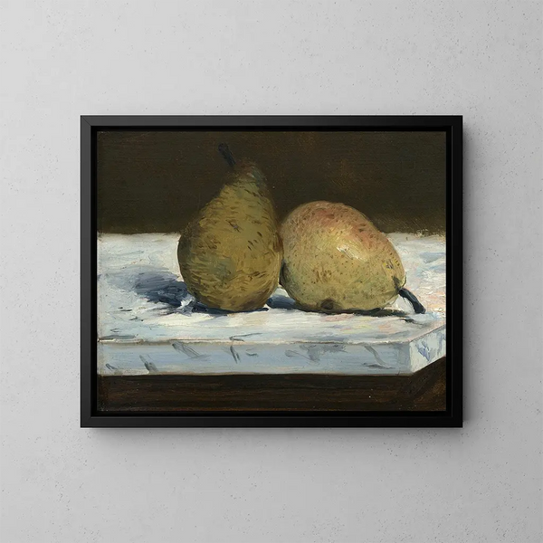 Pears - Édouard Manet — framed artwork on a wall