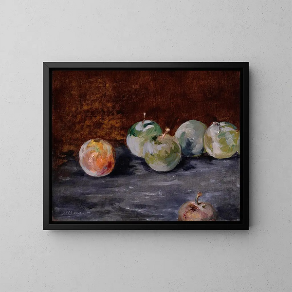 Prunes - Édouard Manet — framed artwork on a wall