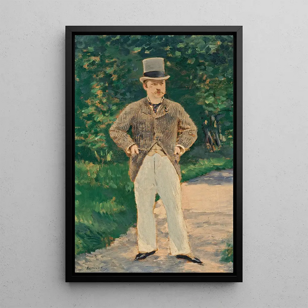 Portrait of Mr. Brun - Édouard Manet — framed artwork on a wall