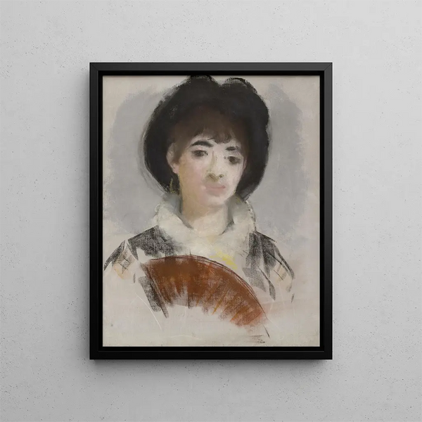Portrait of Countess Albazzi - Édouard Manet — framed artwork on a wall