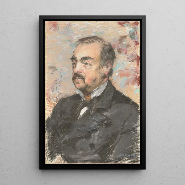 Portrait Painting of Julien de la Rochenoire - Édouard Manet — framed artwork on a wall
