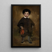 Portrait of a Child - Édouard Manet — framed artwork on a wall
