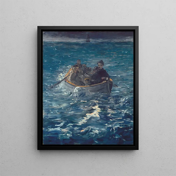 L'évasion de Rochefort - Édouard Manet — framed artwork on a wall