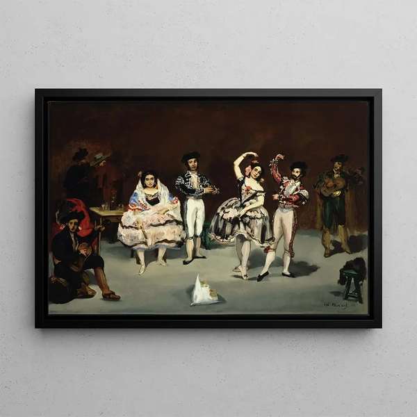 Ballet Espagnol - Édouard Manet — framed artwork on a wall