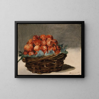 Strawberry Painting - Édouard Manet — framed artwork on a wall