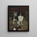 Japanese dog Tamathe - Édouard Manet — framed artwork on a wall