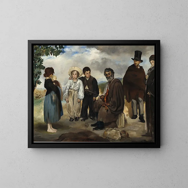 The Old Musician - Édouard Manet — framed artwork on a wall
