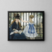 The Railway - Édouard Manet — framed artwork on a wall