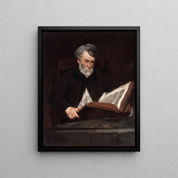 The Reader - Édouard Manet — framed artwork on a wall