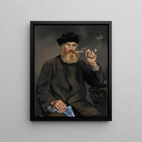 The Smoker - Édouard Manet — framed artwork on a wall