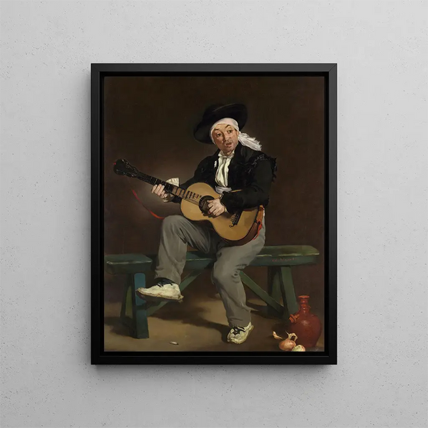 The Spanish Singer - Édouard Manet — framed artwork on a wall