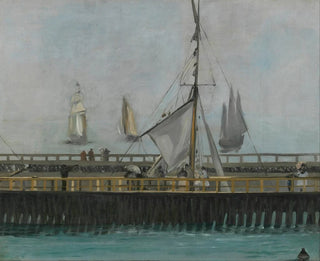 the Quai de Boulogne-sur-Mer - Édouard Manet — artwork view