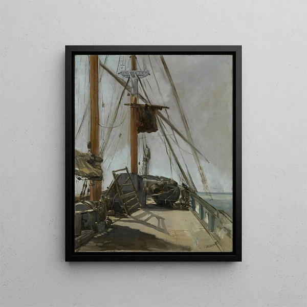 The ship's bridge - Édouard Manet — framed artwork on a wall
