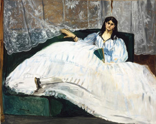 Woman with a Fan - Édouard Manet — artwork view