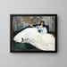 Woman with a Fan - Édouard Manet — framed artwork on a wall
