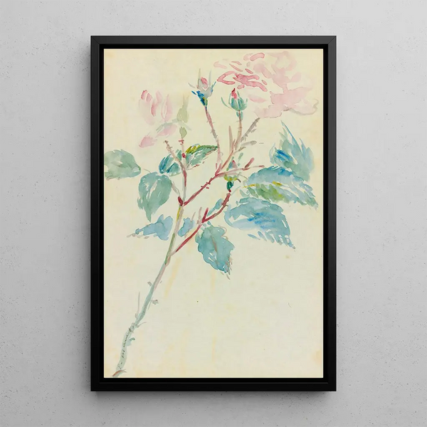 Églantines - Édouard Manet — framed artwork on a wall