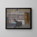 Au Revue Blanche, portrait de Félix Vallotton - Édouard Vuillard — framed artwork on a wall