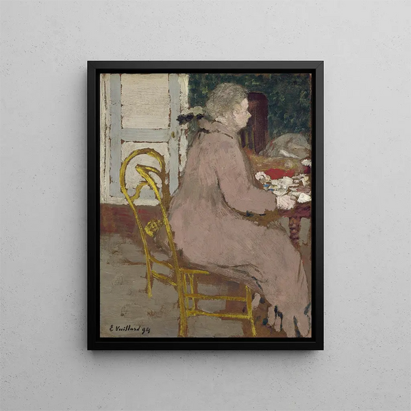Breakfast Painting - Édouard Vuillard — framed artwork on a wall