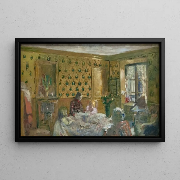 Near the work table - Édouard Vuillard — framed artwork on a wall