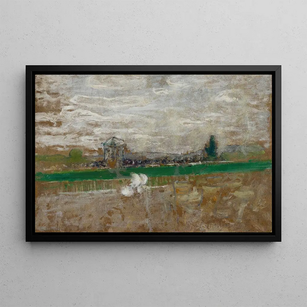 Racecourse Field - Édouard Vuillard — framed artwork on a wall