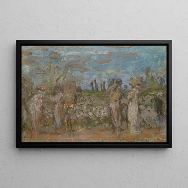Comédiens dans les sous-bois II - Édouard Vuillard — framed artwork on a wall