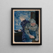 Two women in interior - Édouard Vuillard — framed artwork on a wall