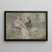 Woman in White Sitting - Édouard Vuillard — framed artwork on a wall