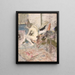 Nude Woman Near the Fireplace - Édouard Vuillard — framed artwork on a wall