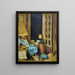 Open Window on the Night - Édouard Vuillard — framed artwork on a wall