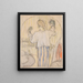 in front of the mirror - Édouard Vuillard — framed artwork on a wall